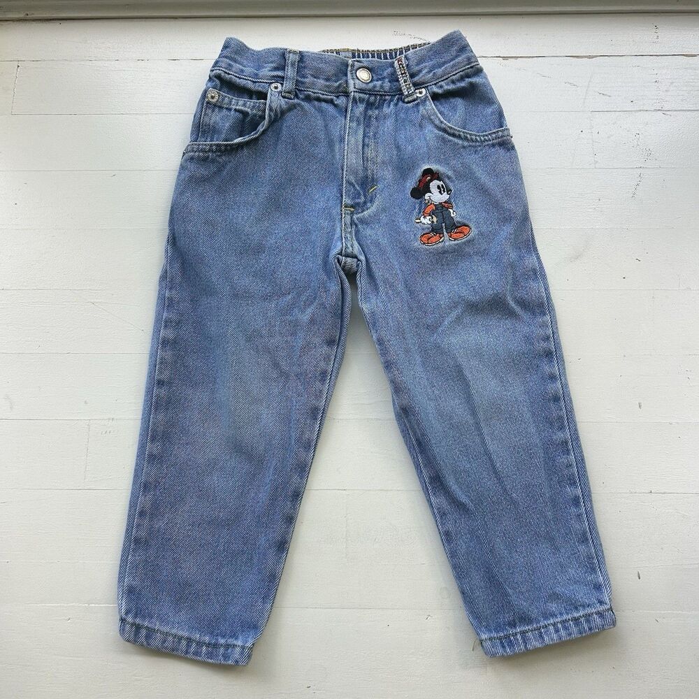 Vintage Mickey & Co Blue Denim Jeans Size 3T